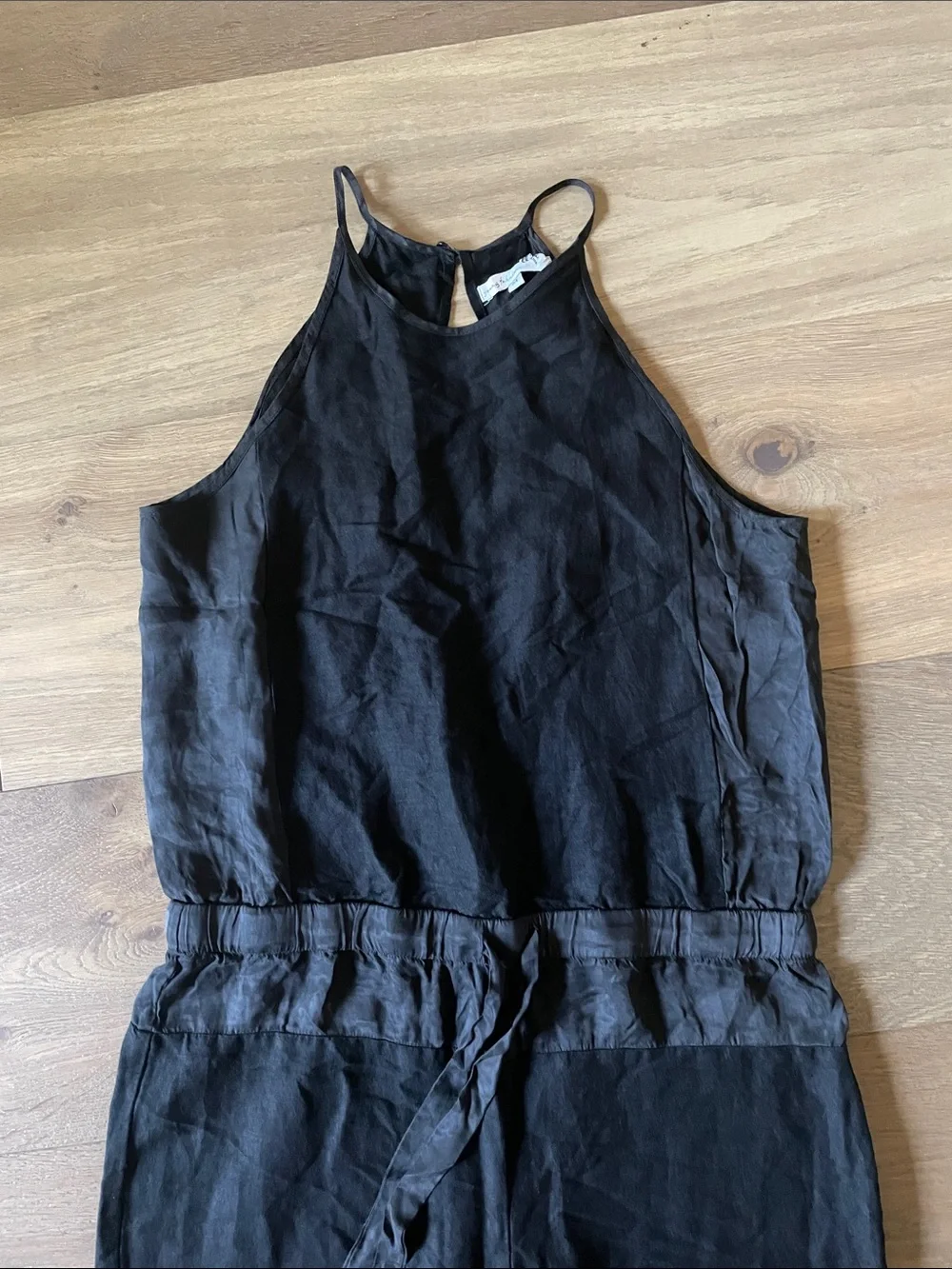YFB by Young Fabulous & Broke Diego Linen Blend Black Jumpsuit Size Medium